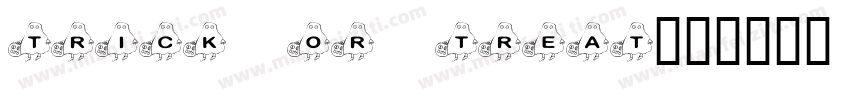 Trick or Treat字体转换